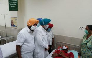 Balbir Singh Sidhu enquires health of Mastan Singh, assures strict action to be taken against all culprits