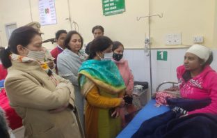 महिला कांग्रेस अध्यक्ष सोढ़ी ने किया लुधियाना में घटना स्थल का दौरा